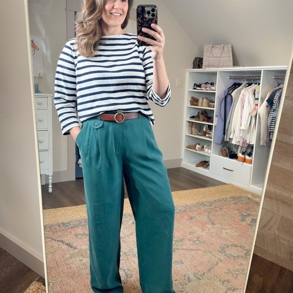 Women's High-Rise Relaxed Fit Baggy Wide Leg Trousers - A New Dat - Picture 2 of 4